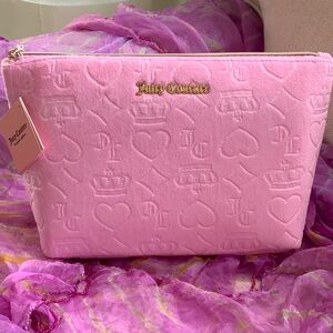 💖Juicy Couture Velour Bling Logo Makeup Bag